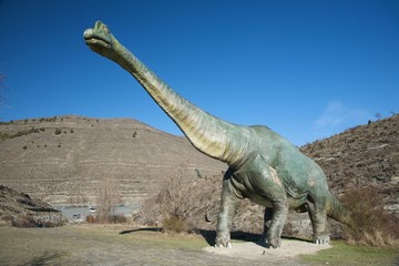 Obraz premium strona wielkiego dinozaura