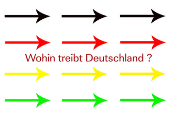 Fototapeta premium Wohin treibt Deutschland ?