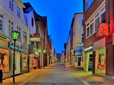 Rendsburg am Abend