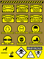 construct and warning icon colection
