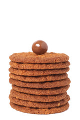 Macro shot of cookies