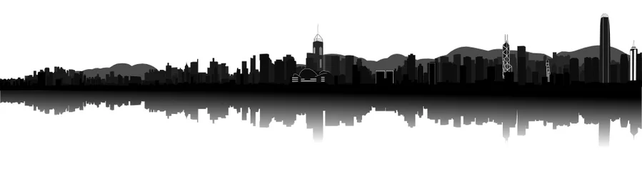 Foto op Plexiglas Skyline von Hongkong © imageteam