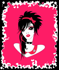 girl in punk fashion