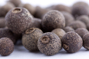 Allspice spice background mackro