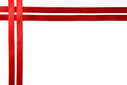 Red ribbon border