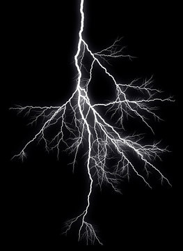 Graphically rendered bolt of lightning