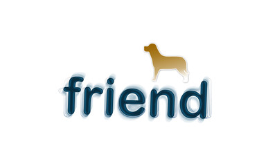 Friend artistic text