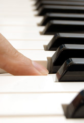 Obraz premium finger and piano