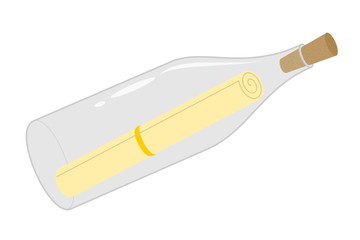 A isolated message in a bottle