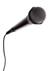 Microphone isolated on white background