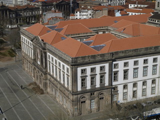 Vista aerea de la facultad de Ciencias de Oporto