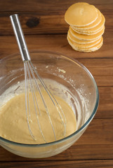 Pancake mixture and cakes