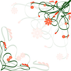 Floral background . vector