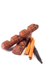 chocolate and cinnamon