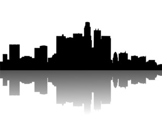 Vector illustration of urban skylines