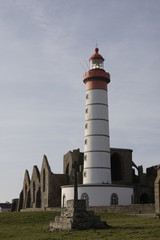 famous big lighthouse in brittany
