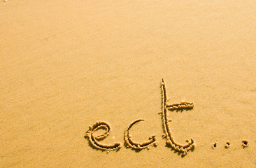 ect dans le sable