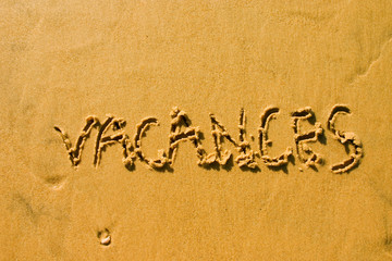 vacances sur le sable