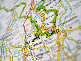 Cartina Varese