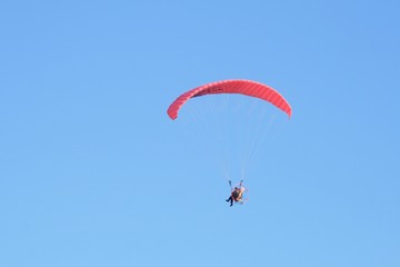 Paraglider in the sky