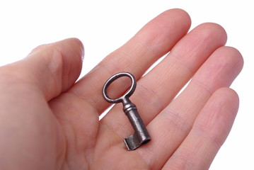 Hand holding key