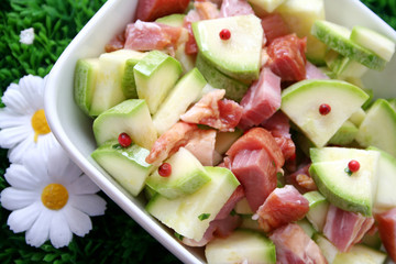 fleisch und Gemüse