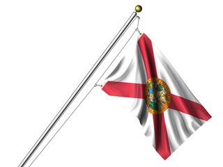 Isolated Florida Flag