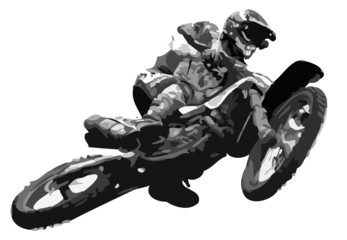 Fototapeta na wymiar moto saut