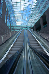 perspective escalators indoor