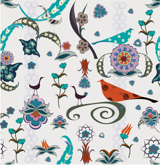 seamless vintage wallpaper