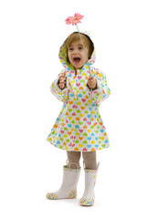 Happy girl with flower