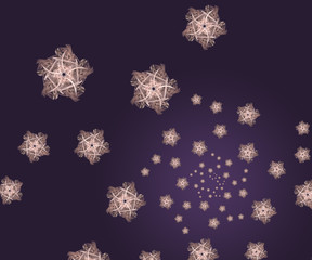 Stars fractal background