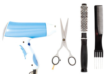 set of haircare tools