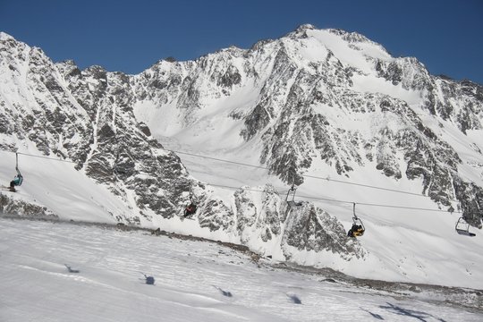Ski Piste Alps Austria