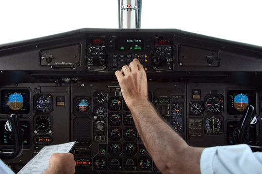 Pilots in flight