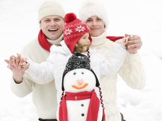 Family winter portrait