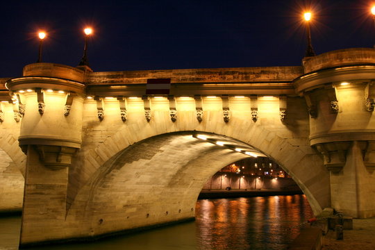 Fototapeta pont neuf la nuit