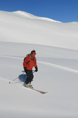 Fototapeta na wymiar skiing in Val d'Isere