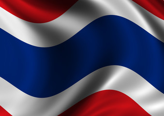 Thailand Flag of - Close up