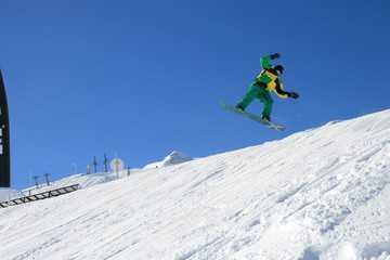 snow boarder