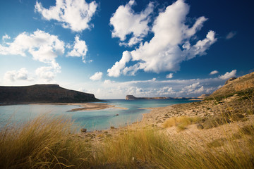 Fototapeta na wymiar balos beach, crete, greece