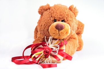 Toy-bear with a Present