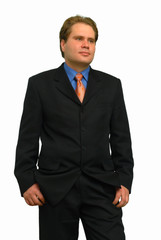 Look forward of a young businessman