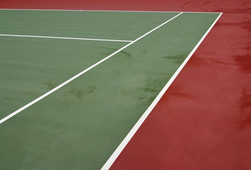 Tennis court lines