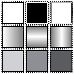 neun verschiedene Blanco-Marken