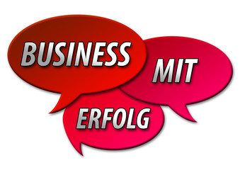 Sprechblasen Business mit Erfolg