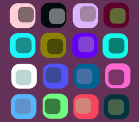 Abstract random shapes and colours