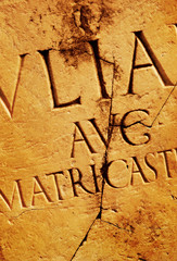 Roman letters texture