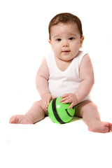baby play with ball