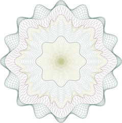 Classical vector guilloche / money or certificate pattern